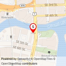 The Capital Grille on Brickell Avenue, Miami Florida - location map