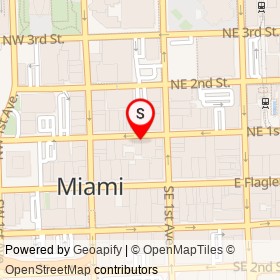 CRM Jewelers on Northeast 1st Street, Miami Florida - location map