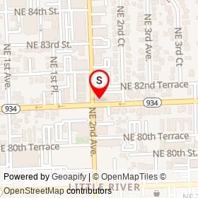 La Santa Taqueria on Northeast 82nd Street, Miami Florida - location map