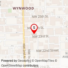 The Butcher Shop on Northwest 23rd Street, Miami Florida - location map
