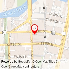 CMX Brickell City Centre on South Miami Avenue, Miami Florida - location map