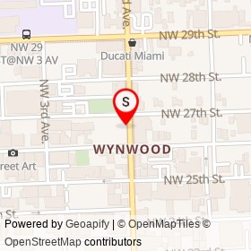 The Screening Room on Northwest 2nd Avenue, Miami Florida - location map