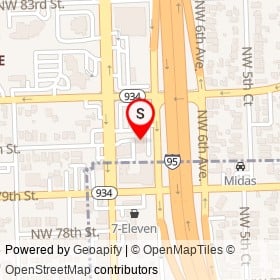 Holiday Inn Miami North - I-95 on Northwest 7th Avenue, Miami Florida - location map
