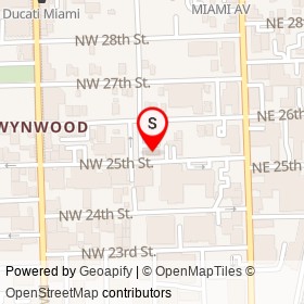 Baccano on Northwest 25th Street, Miami Florida - location map