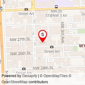 Wynwood Cafe on Northwest 27th Street, Miami Florida - location map