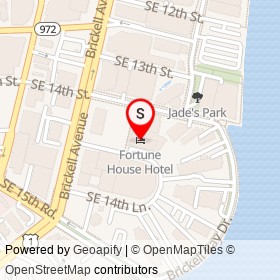 Fortune House Hotel on Southeast 14th Terrace, Miami Florida - location map