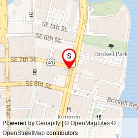 Banco do Brasil on Brickell Avenue, Miami Florida - location map