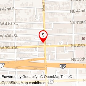 Harry's Pizzeria on North Miami Avenue, Miami Florida - location map