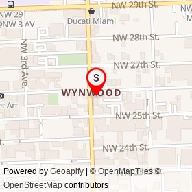 Wood Tavern on Northwest 2nd Avenue, Miami Florida - location map