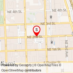 YWCA Downtown Playhouse on Northeast 2nd Street, Miami Florida - location map