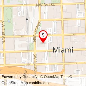 Miami - Dade County Police Department on West Flagler Street, Miami Florida - location map