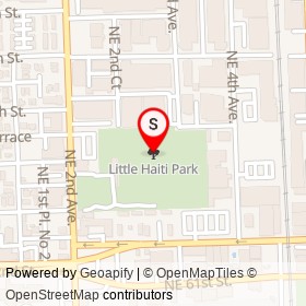 Little Haiti Park on , Miami Florida - location map