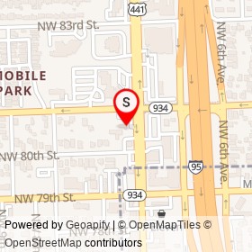 Checkers on Northwest 7th Avenue,  Florida - location map
