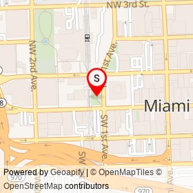 Miami on , Miami Florida - location map