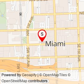 Starbucks on West Flagler Street, Miami Florida - location map