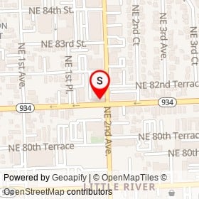 Airline Ticketing Center on Northeast 82nd Street, Miami Florida - location map