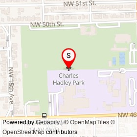 Charles Hadley Park on , Miami Florida - location map