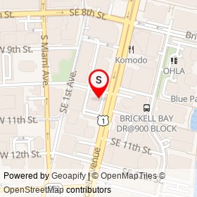 Nusr-Et on Brickell Avenue, Miami Florida - location map