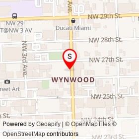 Gallery 2612 on Northwest 2nd Avenue, Miami Florida - location map