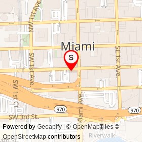 Rigattis Cafe on Southwest 1st Street, Miami Florida - location map
