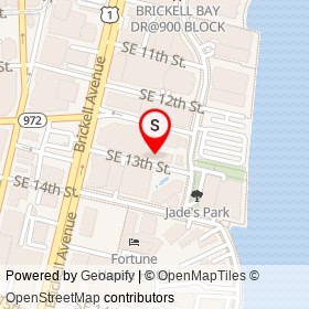 Hyatt Centric Brickell Miami on Brickell Bay Drive, Miami Florida - location map