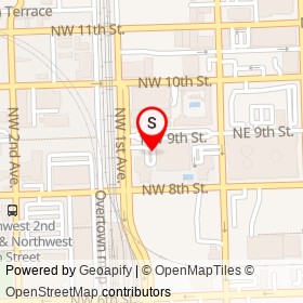 Miami Downtown Police Station on Northwest 9th Street, Miami Florida - location map