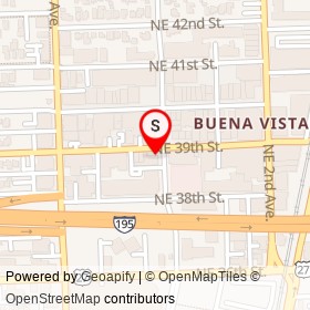 SWAN & BAR BEVY on Northeast 39th Street, Miami Florida - location map