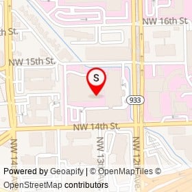 University of Miami Hospital on Northwest 12th Avenue, Miami Florida - location map