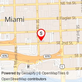 Camila's Restaurante Brasileiro on Southeast 1st Avenue, Miami Florida - location map