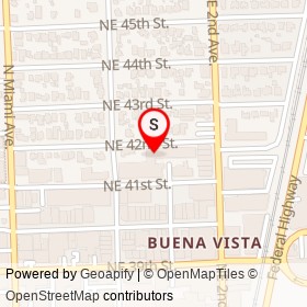 ZZ’s Sushi Bar on Northeast 41st Street, Miami Florida - location map