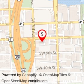 Munchies at Brickell on Southwest 8th Street, Miami Florida - location map