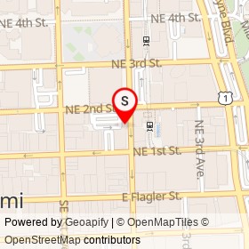 Manna Life Food on Northeast 2nd Avenue, Miami Florida - location map