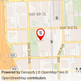 Coffee Shop Ground Floor on Northwest 3rd Street, Miami Florida - location map