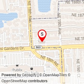 CVS Pharmacy on Miami Gardens Drive,  Florida - location map