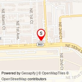 Shell on Northeast 183rd Street,  Florida - location map