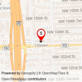 7-Eleven on Northwest 103rd Street,  Florida - location map