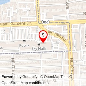MD Now Urgent Care on Northeast 183rd Street,  Florida - location map