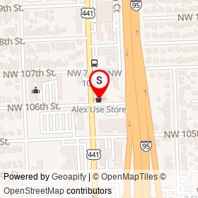 Alex Use Store on Northwest 106th Street,  Florida - location map