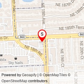Wendy's on Northeast 19th Avenue,  Florida - location map