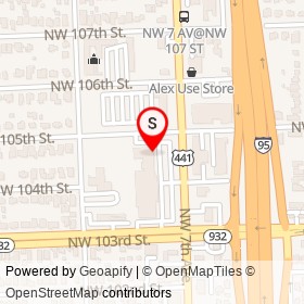 Dollar General on Northwest 105th Street,  Florida - location map