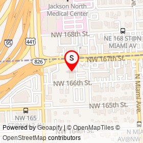 Rodeway Inn Miami I-95 on Northwest 167th Street,  Florida - location map