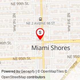 Medi-Station on Northeast 96th Street, Miami Shores Florida - location map