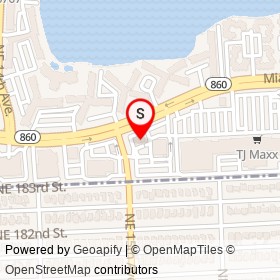 TD Bank on Northeast Miami Gardens Drive,  Florida - location map