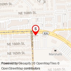 Wells Fargo on Northeast 167th Street,  Florida - location map