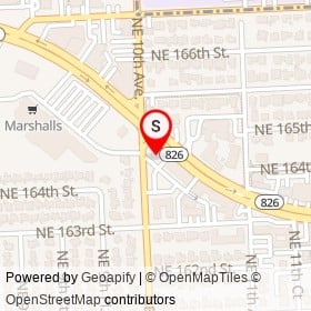 Popeyes on North Miami Beach Boulevard,  Florida - location map