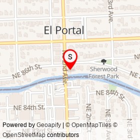 No Name Provided on Northeast 86th Street, El Portal Florida - location map