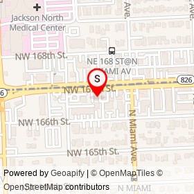 Siam Square Thai & Sushi bar on Northwest 167th Street,  Florida - location map