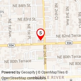 Virgile's Tuxedo on Northeast 2nd Avenue, Miami Florida - location map