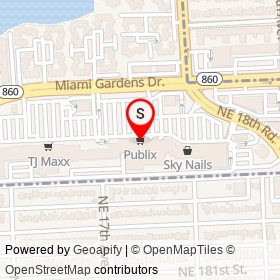 Publix on Northeast Miami Gardens Drive,  Florida - location map