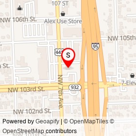 Magic Touch Auto Body Shop Wizard on Northwest 104th Street,  Florida - location map